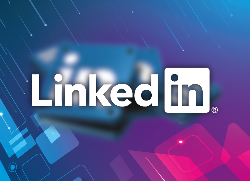 imagem que com elementos alusivos ao dia das empresas que contem o logo do linkedin